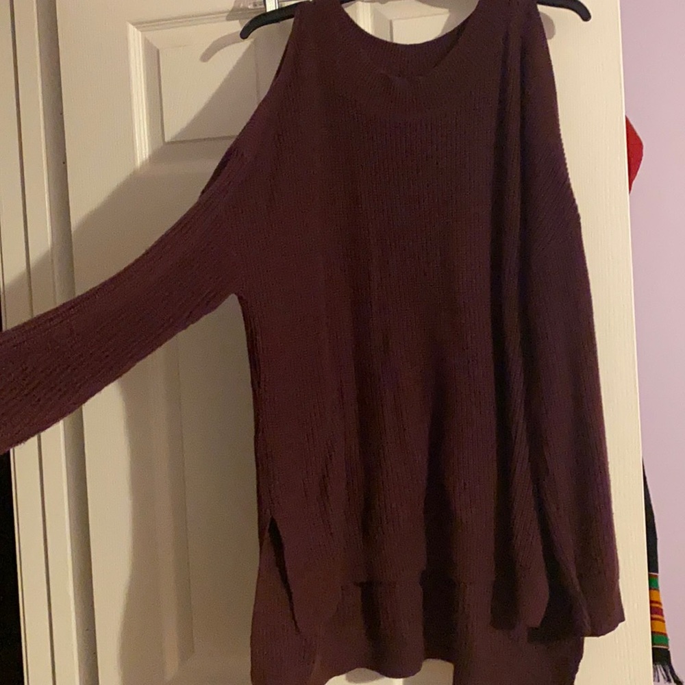 BP cold shoulder sweater